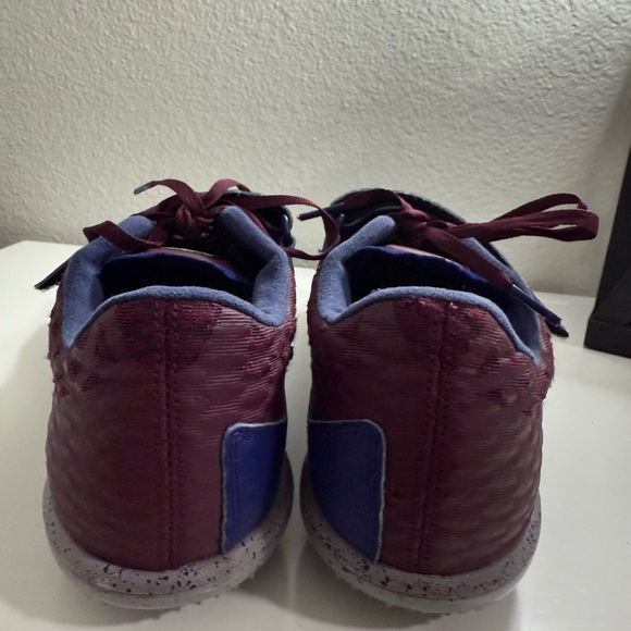 Nike High jump elite Maroon and Neon Yellow Athletic Shoes - Picture 6 of 8